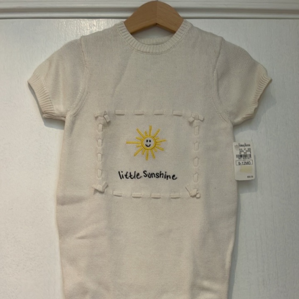 Neiman Marcus Knit Romper & Booties